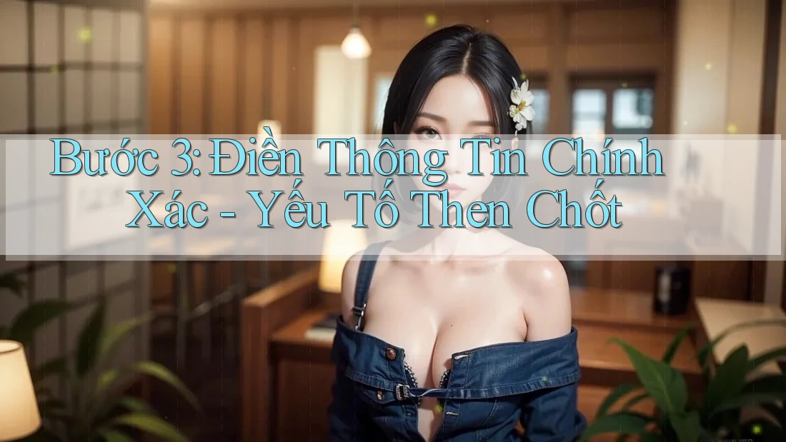 Bước 3: Điền Thông Tin Chính Xác - Yếu Tố Then Chốt Bước 3: Điền Thông Tin Chính Xác - Yếu Tố Then Chốt