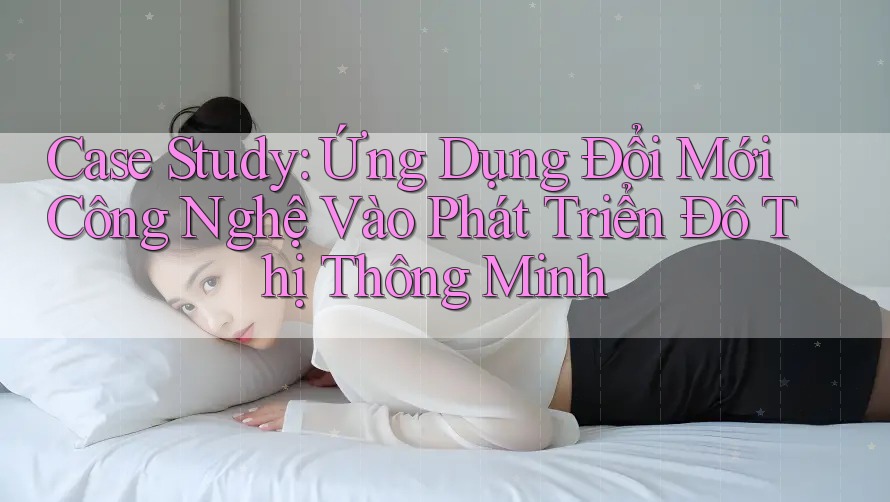 Case Study: Ứng Dụng Đổi Mới Công Nghệ Vào Phát Triển Đô Thị Thông Minh Case Study: Ứng Dụng Đổi Mới Công Nghệ Vào Phát Triển Đô Thị Thông Minh