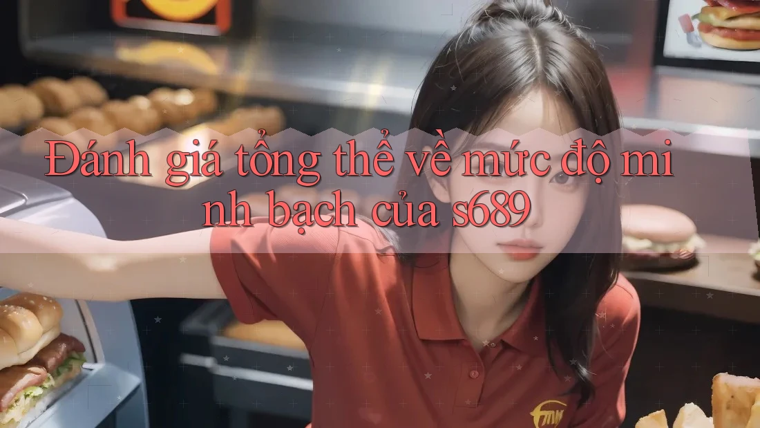 Đánh giá tổng thể về mức độ minh bạch của s689 Đánh giá tổng thể về mức độ minh bạch của s689
