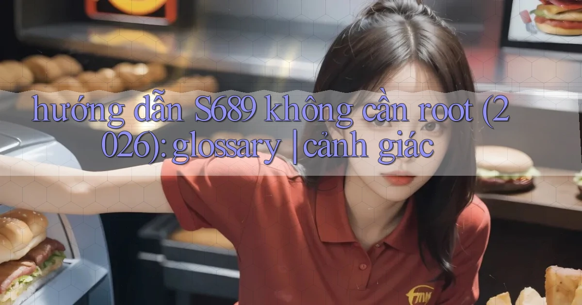 hướng dẫn S689 không cần root (2026) glossary cảnh giác