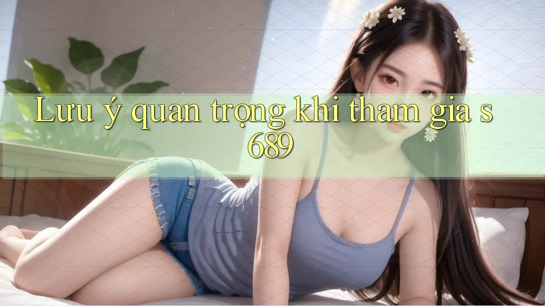Lưu ý quan trọng khi tham gia s689 Lưu ý quan trọng khi tham gia s689