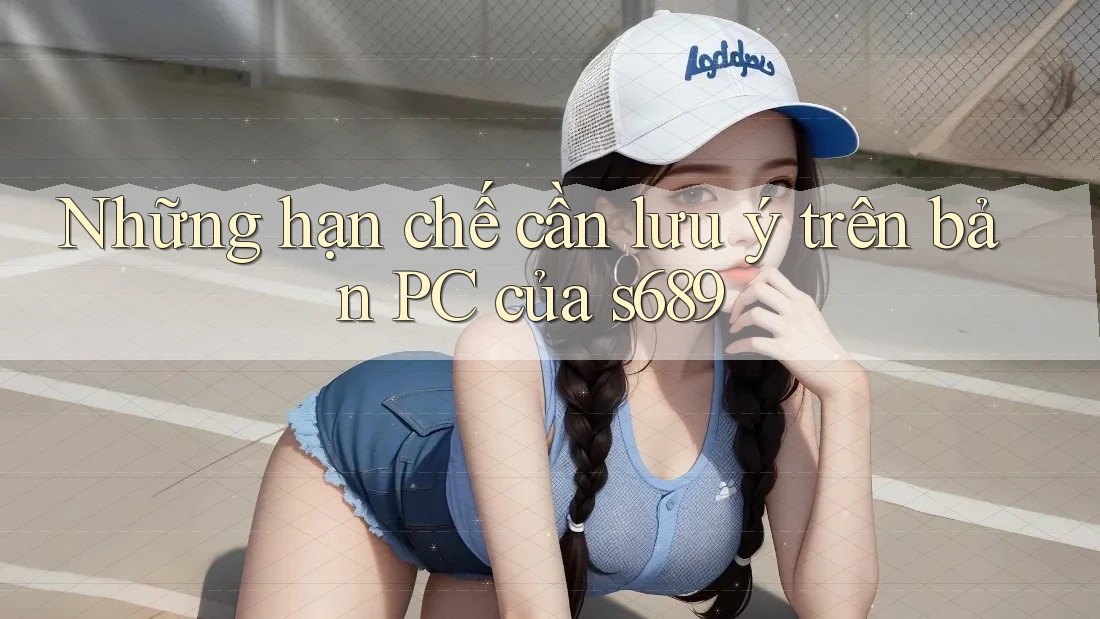 Những hạn chế cần lưu ý trên bản PC của s689 Những hạn chế cần lưu ý trên bản PC của s689
