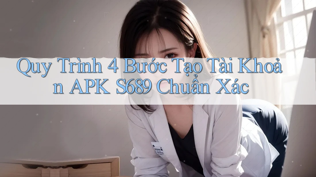 Quy Trình 4 Bước Tạo Tài Khoản APK S689 Chuẩn Xác Quy Trình 4 Bước Tạo Tài Khoản APK S689 Chuẩn Xác