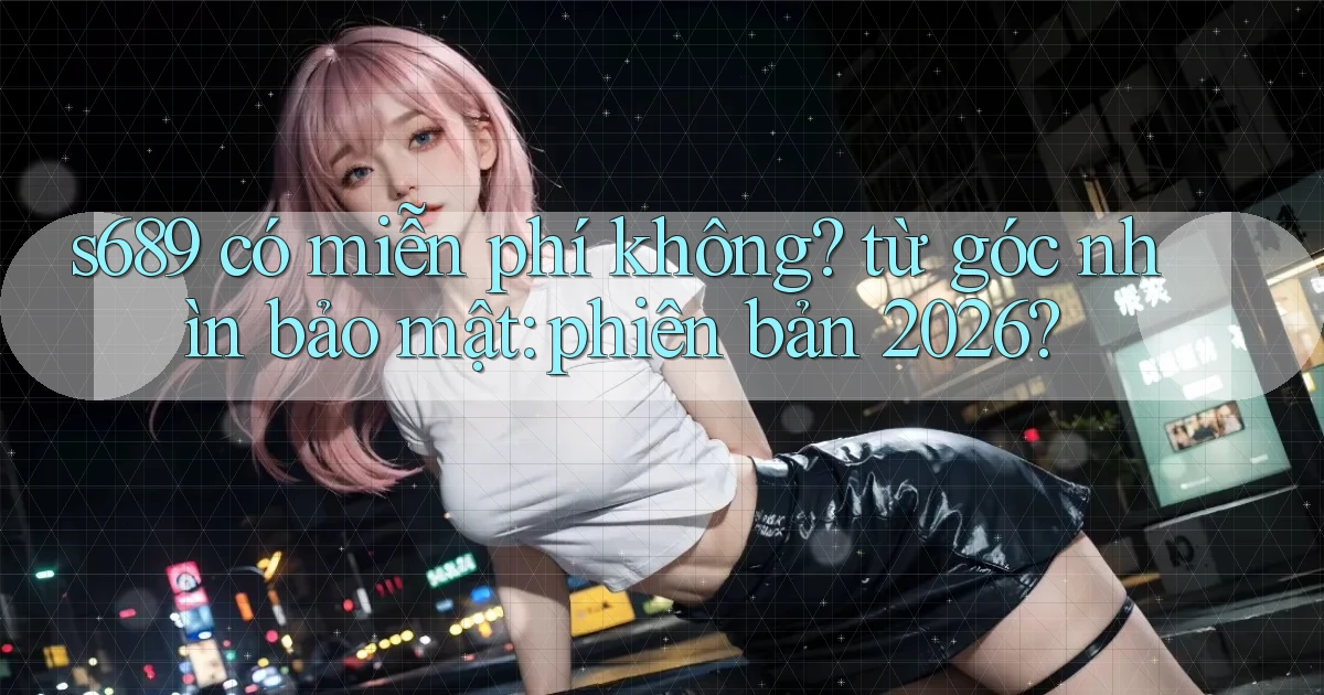 s689 có miễn phí không từ góc nhìn bảo mật phiên bản 2026