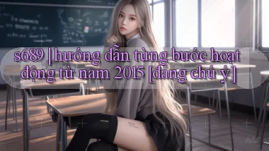 s689 hướng dẫn từng bước hoạt động từ năm 2015 [đáng chú ý]
