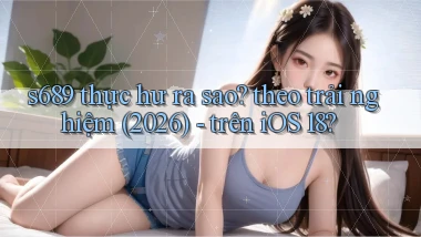 s689 thực hư ra sao theo trải nghiệm (2026)   trên iOS 18