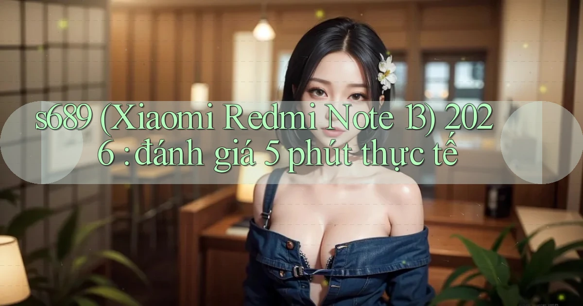 s689 (Xiaomi Redmi Note 13) 2026 đánh giá 5 phút thực tế