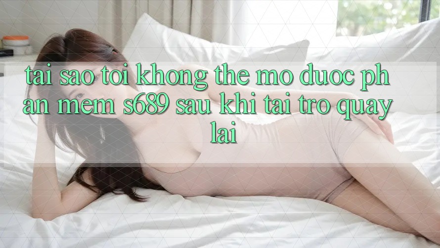 Tại sao tôi không thể mở được phần mềm s689 sau khi tải trở quay lại?