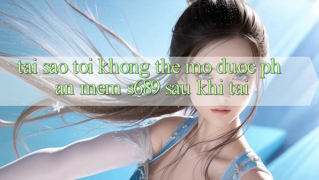 Tại sao tôi không thể mở được phần mềm s689 sau khi tải?