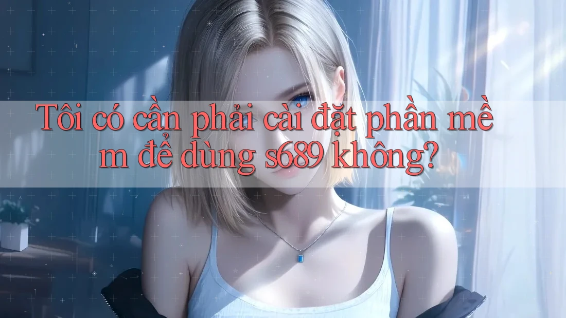 Tôi có cần phải cài đặt phần mềm để dùng s689 không?