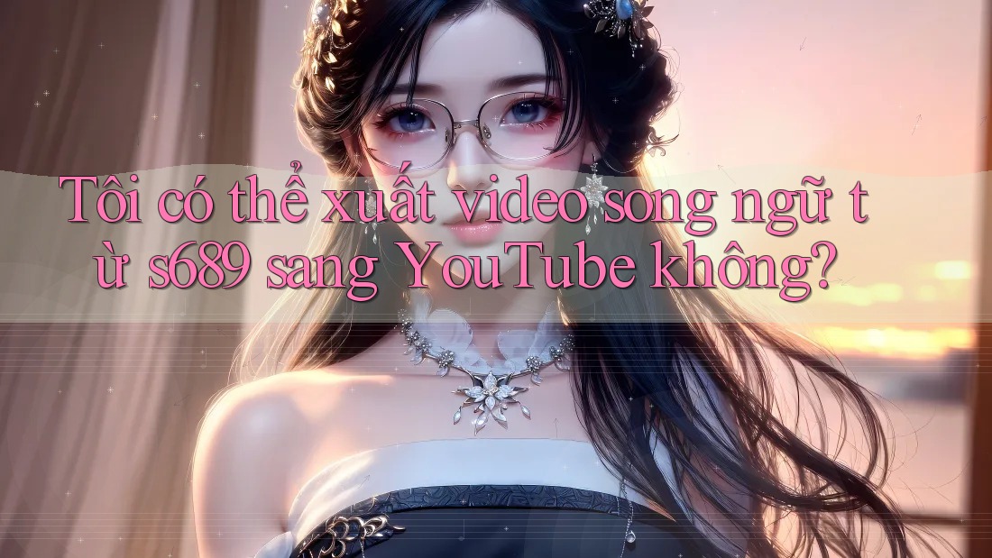 Tôi có thể xuất video song ngữ từ s689 sang YouTube không? Tôi có thể xuất video song ngữ từ s689 sang YouTube không?