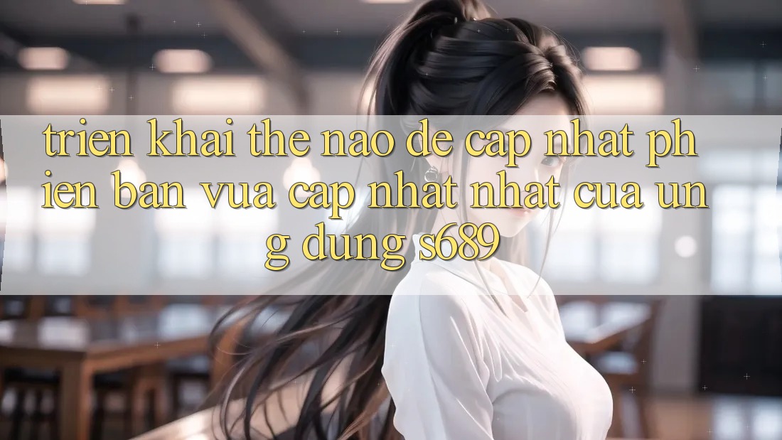 Triển khai thế nào để cập nhật phiên bản vừa cập nhật nhất của ứng dụng s689? Triển khai thế nào để cập nhật phiên bản vừa cập nhật nhất của ứng dụng s689?
